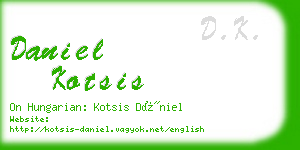 daniel kotsis business card